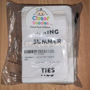 NWT Closet Divider Labels
